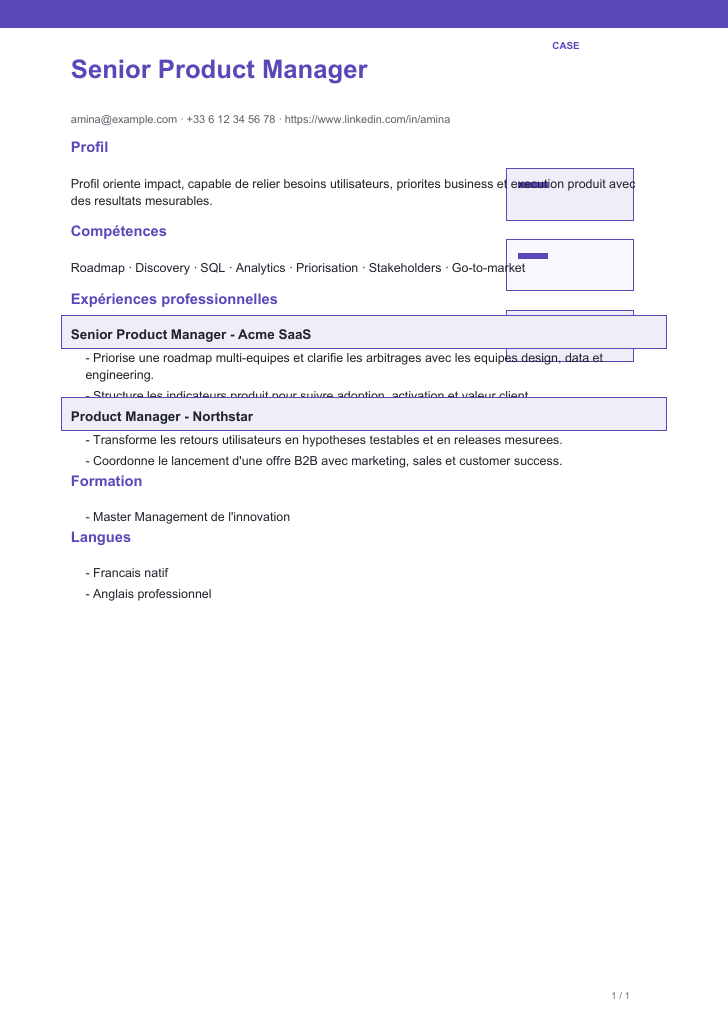 Modele de CV Design Case Study